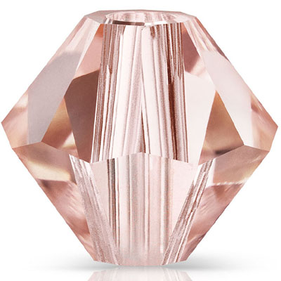 PCBIC06 PL 2 ROSPEA Preciosa crystal bicones - rose peach